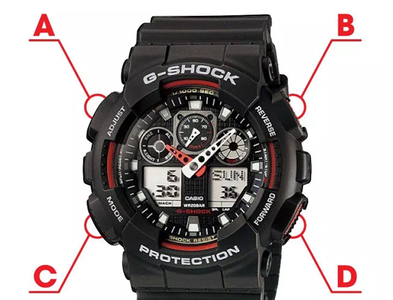 Đồng hồ Casio 4 nút